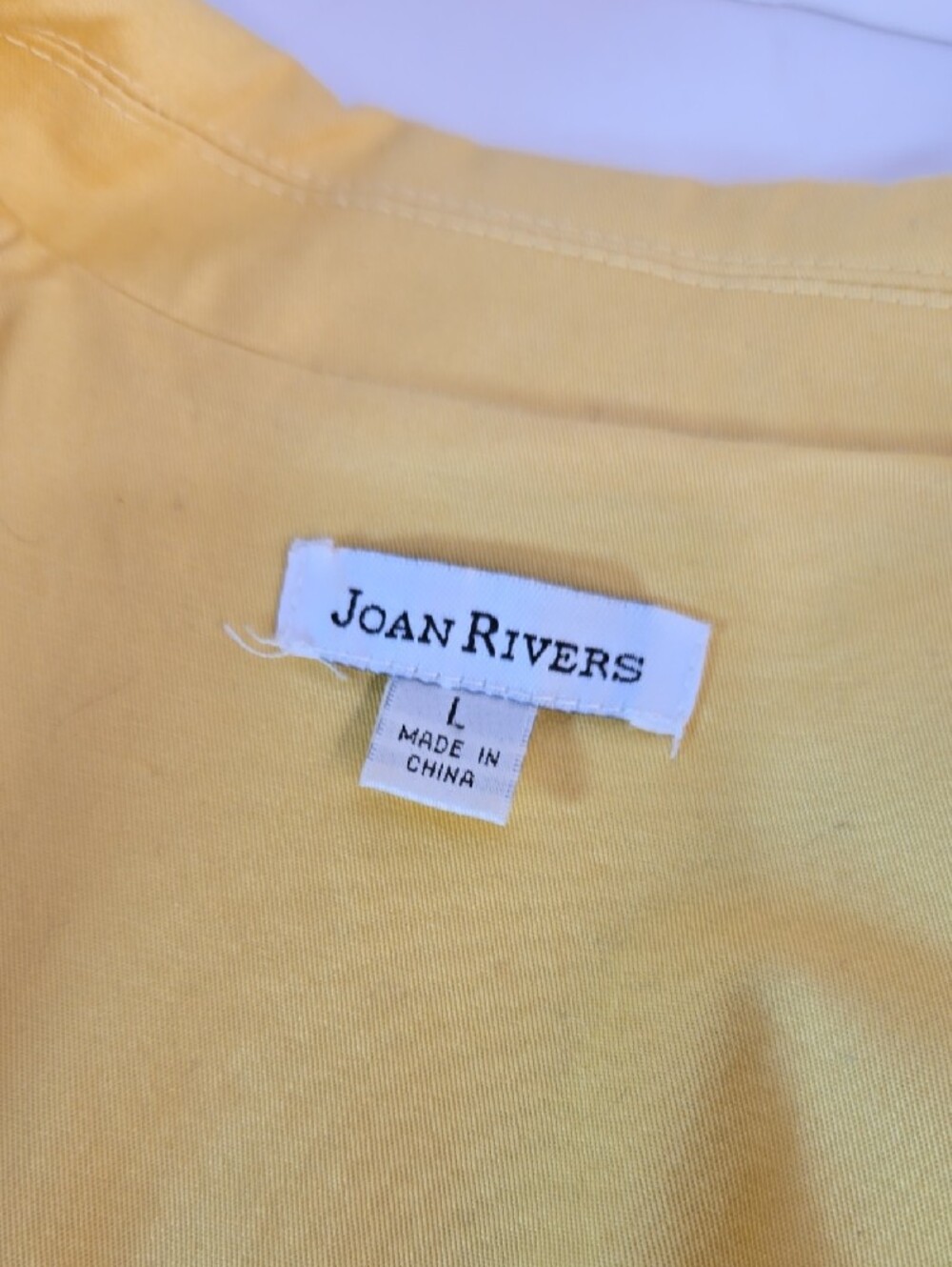 Joan Rivers Jacket Blazer Button-Front Lightweight 3/4 Sleeve Unlined Yellow - Picture 6 of 11
